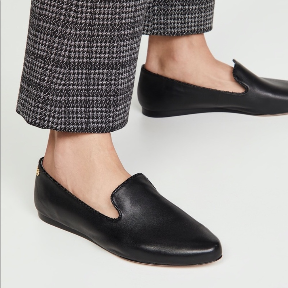 NWT Veronica Beard Griffin black leather loafer size 7 flats